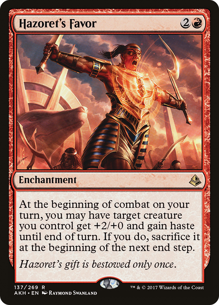 {R} Hazoret's Favor [Amonkhet][AKH 137]