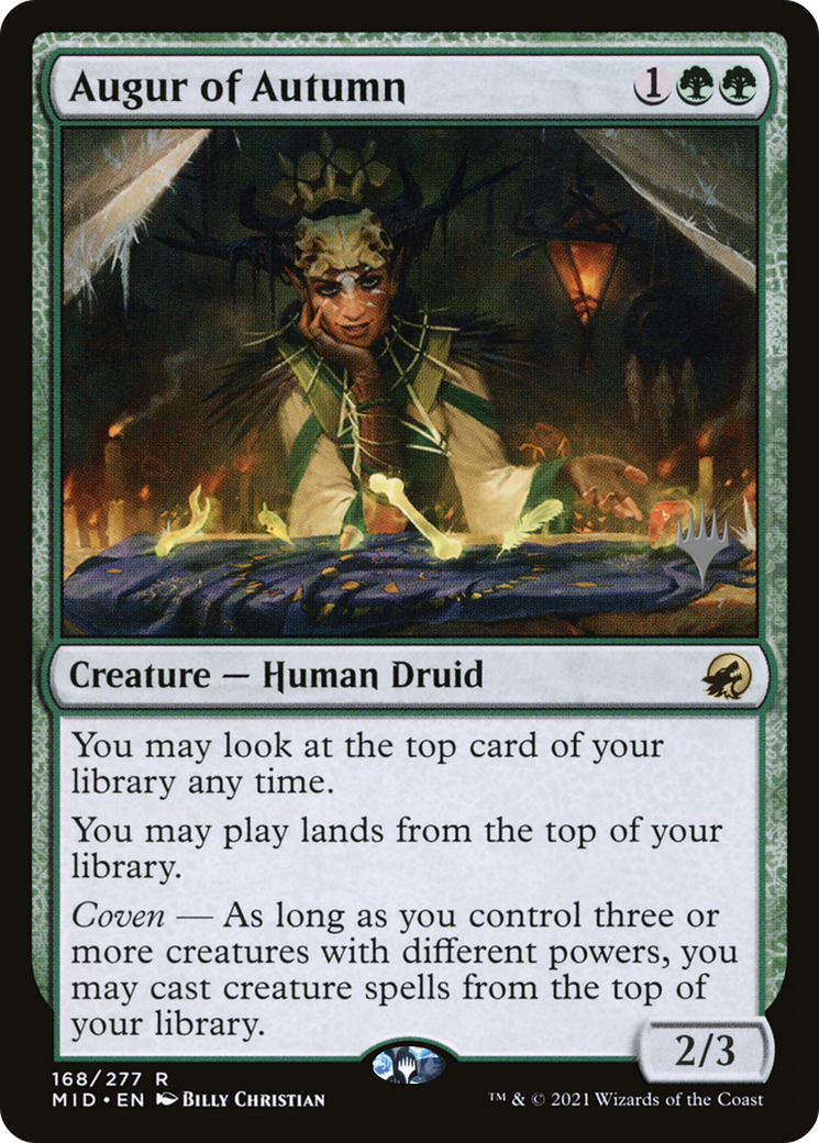 {R} Augur of Autumn (Promo Pack) [Innistrad: Midnight Hunt Promo Pack][PP MID 168]