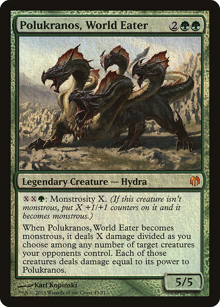 {R} Polukranos, World Eater [Duel Decks: Heroes vs. Monsters][DDL 043]