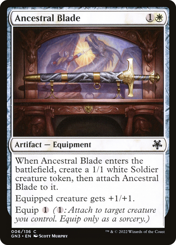 {C} Ancestral Blade [Game Night 2022][GN3 006]