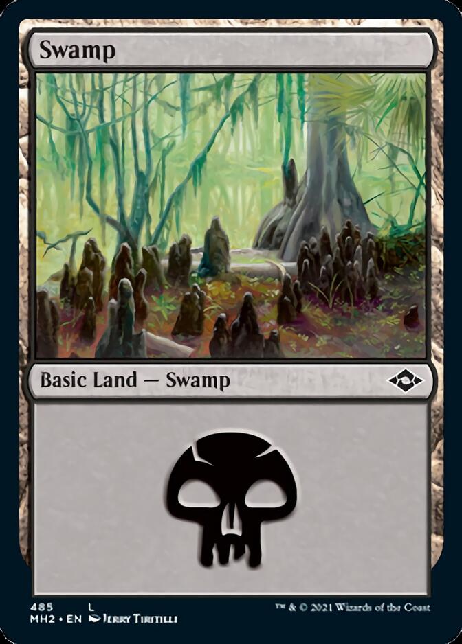 {B}[MH2 485] Swamp (485) (Foil Etched) [Modern Horizons 2]