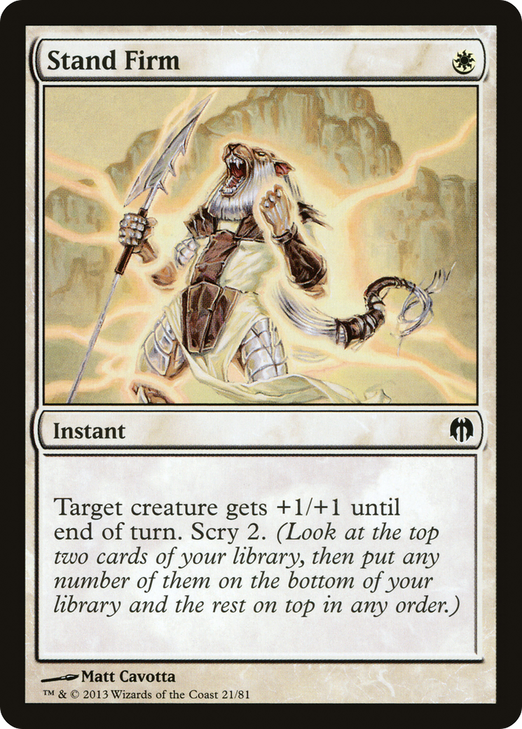 {C} Stand Firm [Duel Decks: Heroes vs. Monsters][DDL 021]
