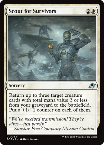 {@@ EOE C} Scout for Survivors [Edge of Eternities][EOE 033]