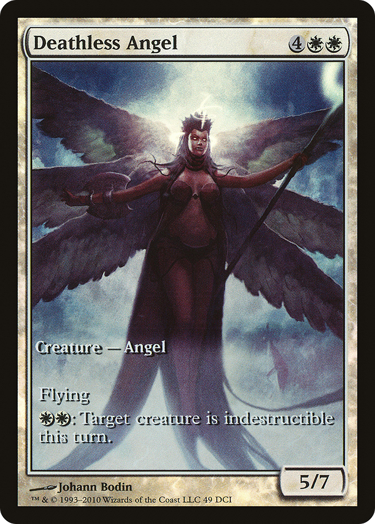 {R} Deathless Angel (Game Day) (Extended Art) [Rise of the Eldrazi Promos][PA ROE 049]
