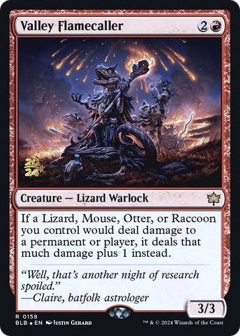 {@R} Valley Flamecaller [Bloomburrow Prerelease Promos][PR BLB 158]