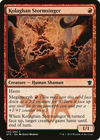 {C} Kolaghan Stormsinger [Dragons of Tarkir][DTK 145]