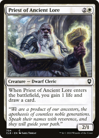 {C} Priest of Ancient Lore [Commander Legends: Battle for Baldur's Gate][CLB 704]