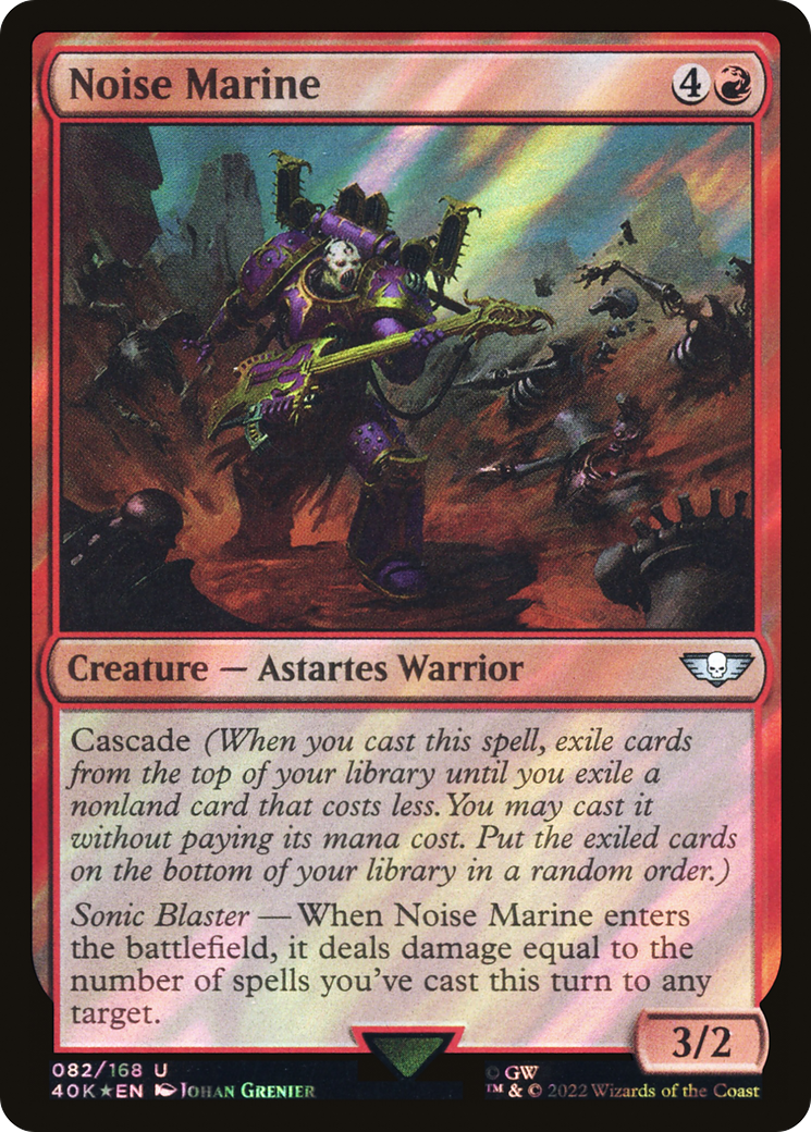 {C} Noise Marine (Surge Foil) [Universes Beyond: Warhammer 40,000][SF 40K 082]
