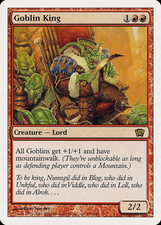 {R} Goblin King [Eighth Edition][8ED 190]