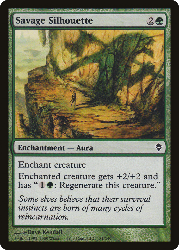 {C} Savage Silhouette [Zendikar][ZEN 181]