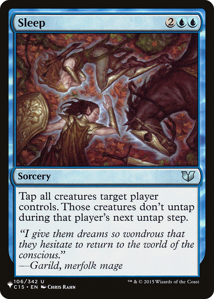 Sleep [LIST C15-106]