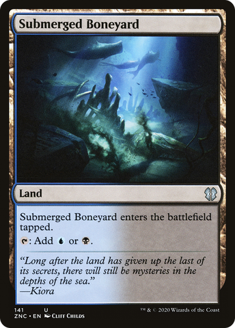{C} Submerged Boneyard [Zendikar Rising Commander][ZNC 141]