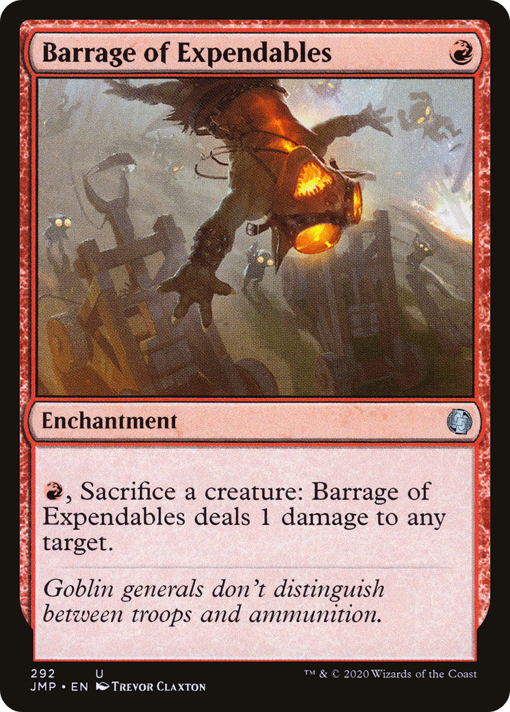 {C} Barrage of Expendables [Jumpstart][JMP 292]