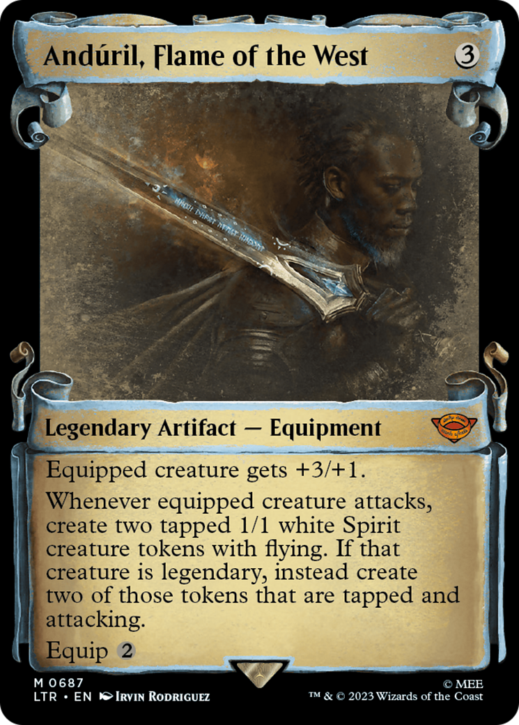 {R} Anduril, Flame of the West [The Lord of the Rings: Tales of Middle-Earth Showcase Scrolls][LTR 687]