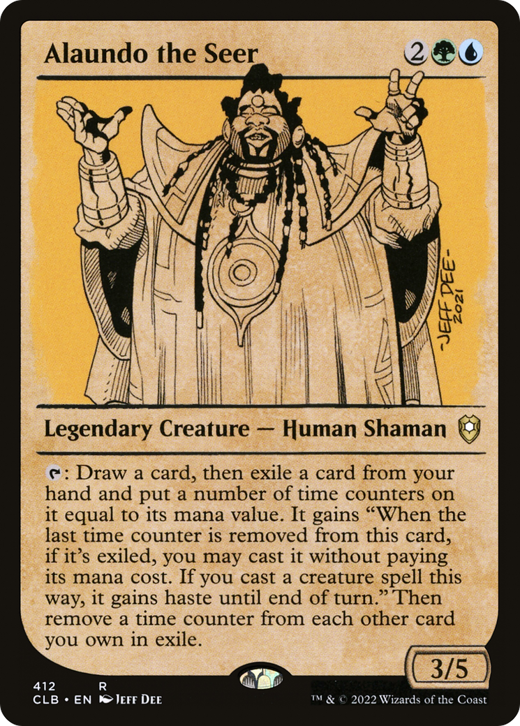 {R} Alaundo the Seer (Showcase) [Commander Legends: Battle for Baldur's Gate][CLB 412]