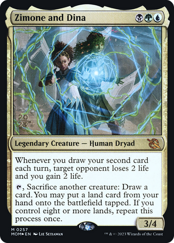 {R} Zimone and Dina [March of the Machine Prerelease Promos][PR MOM 257]