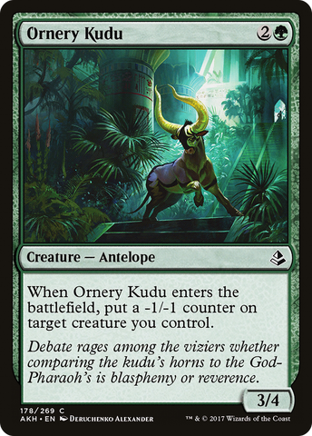 {C} Ornery Kudu [Amonkhet][AKH 178]
