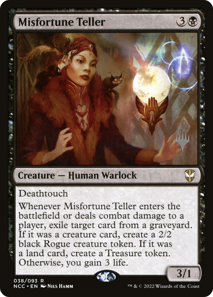 {R} Misfortune Teller (Promo Pack) [Streets of New Capenna Commander Promos][PP NCC 038]