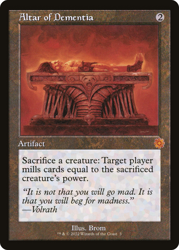 {R} Altar of Dementia (Retro) [The Brothers' War Retro Artifacts][BRR 003]