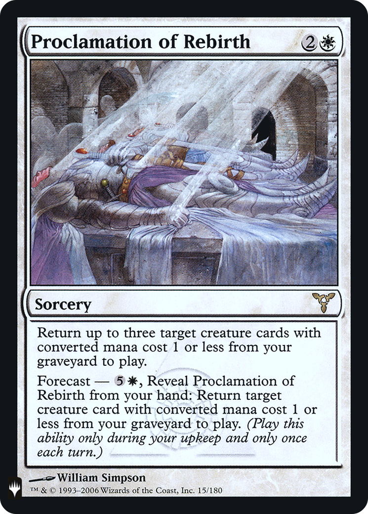 {R} Proclamation of Rebirth [Mystery Booster][LS DIS 015]