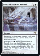 {R} Proclamation of Rebirth [Mystery Booster][LS DIS 015]