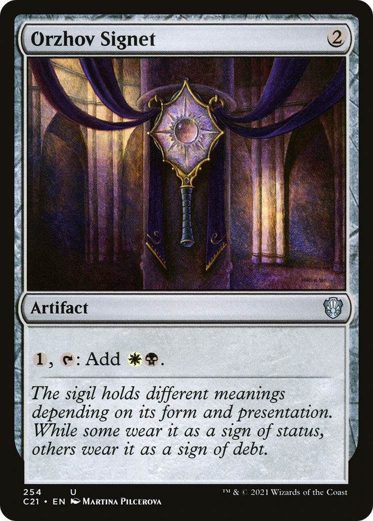 {C} Orzhov Signet [Commander 2021][C21 254]