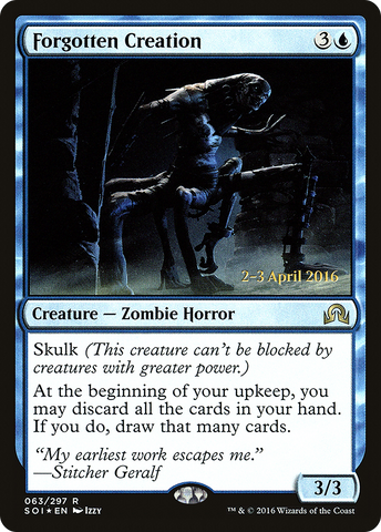 {R} Forgotten Creation [Shadows over Innistrad Prerelease Promos][PR SOI 063]