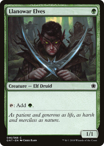 {C} Llanowar Elves [Game Night 2018][GNT 046]