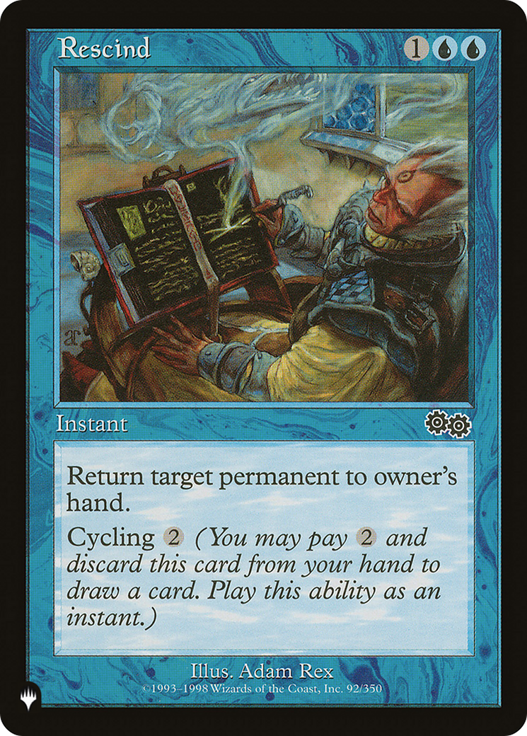 Rescind [LIST 92/350]