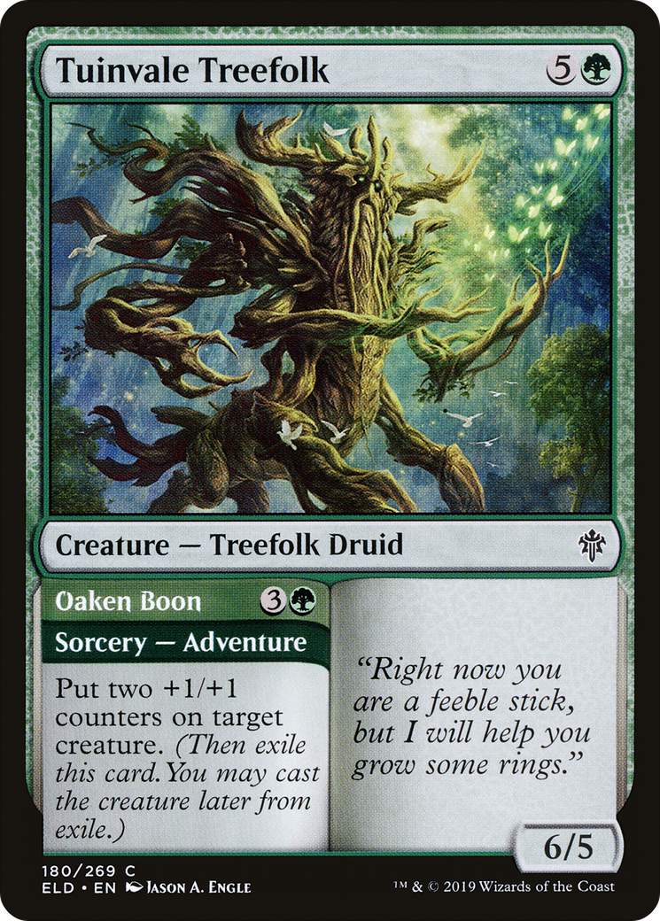 {C} Tuinvale Treefolk // Oaken Boon [Throne of Eldraine][ELD 180]