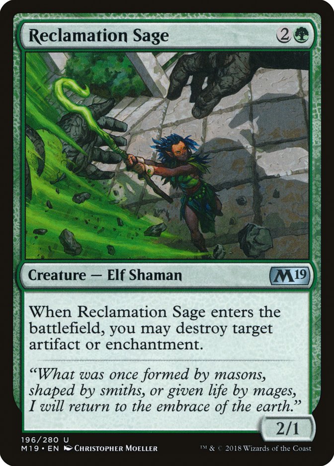 {C} Reclamation Sage [Core Set 2019][M19 196]