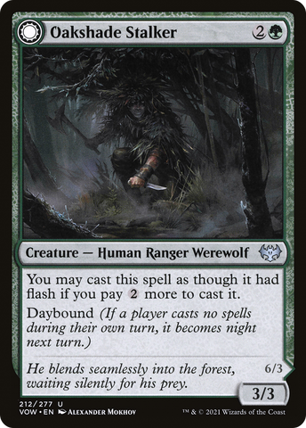 {C} Oakshade Stalker // Moonlit Ambusher [Innistrad: Crimson Vow][VOW 212]