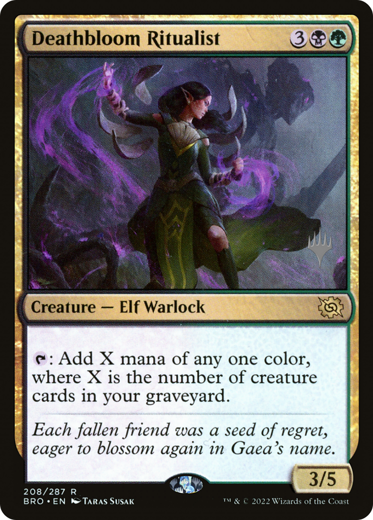 {R} Deathbloom Ritualist [The Brothers' War: Promo Pack][PP BRO 208]