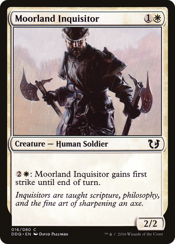 {C} Moorland Inquisitor [Duel Decks: Blessed vs. Cursed][DDQ 016]