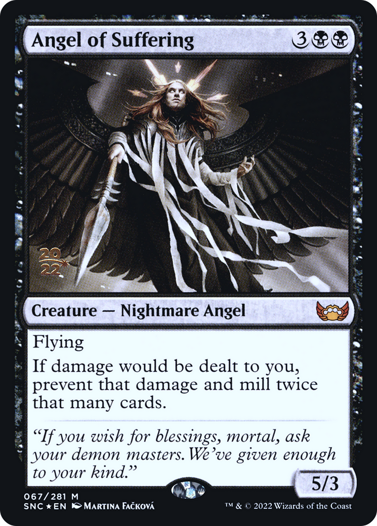 {R} Angel of Suffering [Streets of New Capenna Prerelease Promos][PR SNC 067]