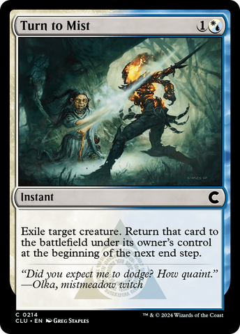 {C} Turn to Mist [Ravnica: Clue Edition][CLU 214]