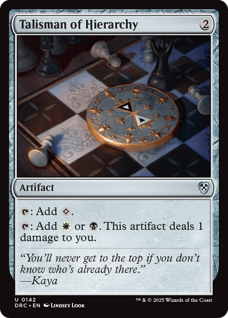 {C} Talisman of Hierarchy [Aetherdrift Commander][DRC 142]