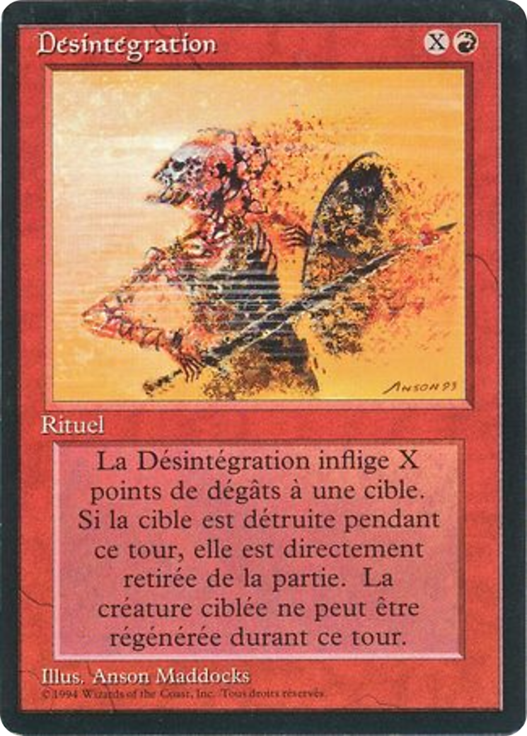 {F} Disintegrate [Foreign Black Border][FBB 3ED 142]