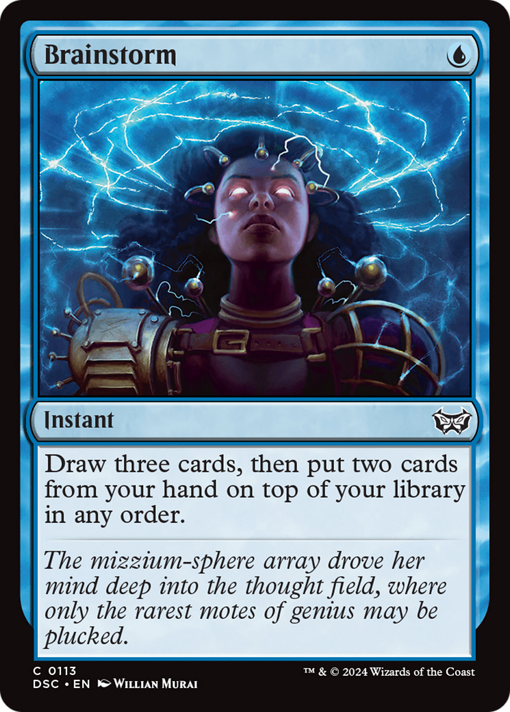 {C} Brainstorm [Duskmourn: House of Horror Commander][DSC 113]