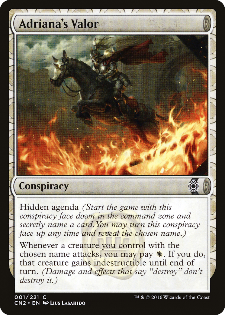 {C} Adriana's Valor [Conspiracy: Take the Crown][CN2 001]