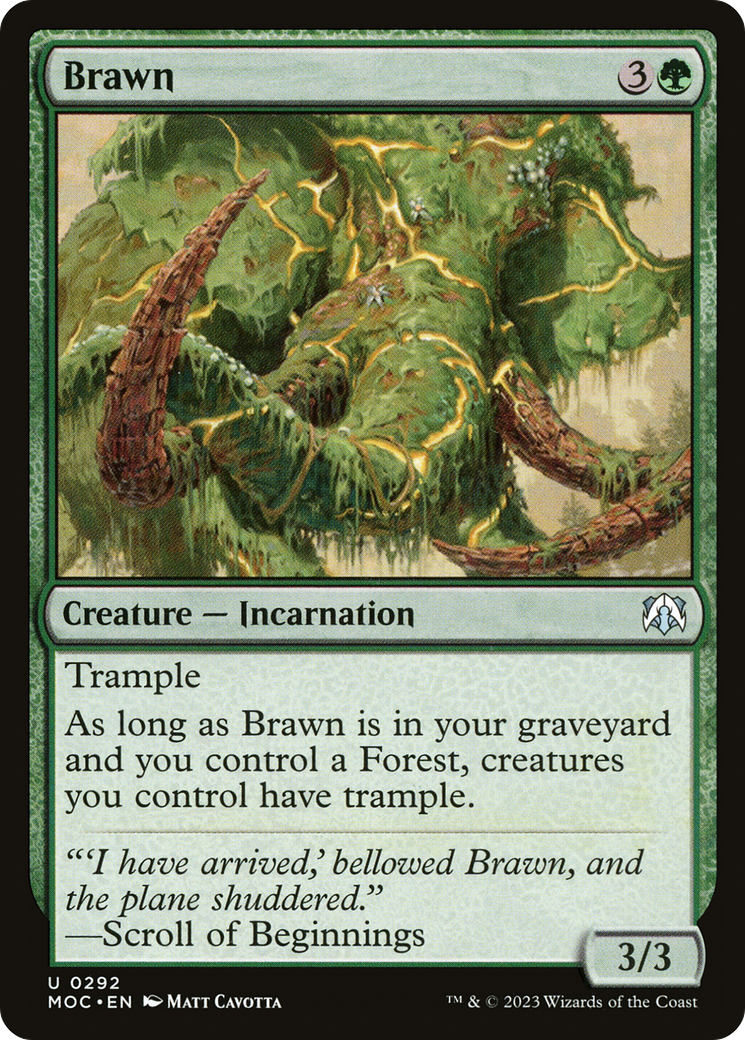 {C} Brawn [March of the Machine Commander][MOC 292]