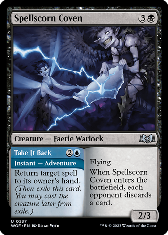 {@C} Spellscorn Coven // Take It Back [Wilds of Eldraine][WOE 237]