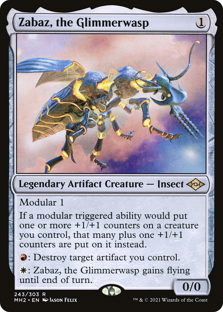{R} Zabaz, the Glimmerwasp (Foil) [Modern Horizons 2] [MH2 243]