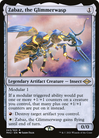 {R} Zabaz, the Glimmerwasp [Modern Horizons 2][MH2 243]