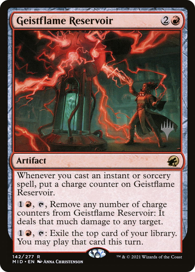 {R} Geistflame Reservoir (Promo Pack) [Innistrad: Midnight Hunt Promo Pack][PP MID 142]