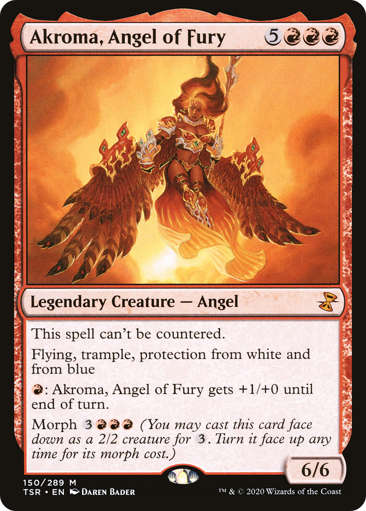 {R} Akroma, Angel of Fury [Time Spiral Remastered][TSR 150]