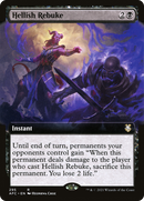 {R} Hellish Rebuke (Extended Art) [Dungeons & Dragons: Adventures in the Forgotten Realms Commander][AFC 295]