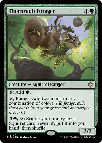 {@R} Thornvault Forager [Bloomburrow][BLB 197]