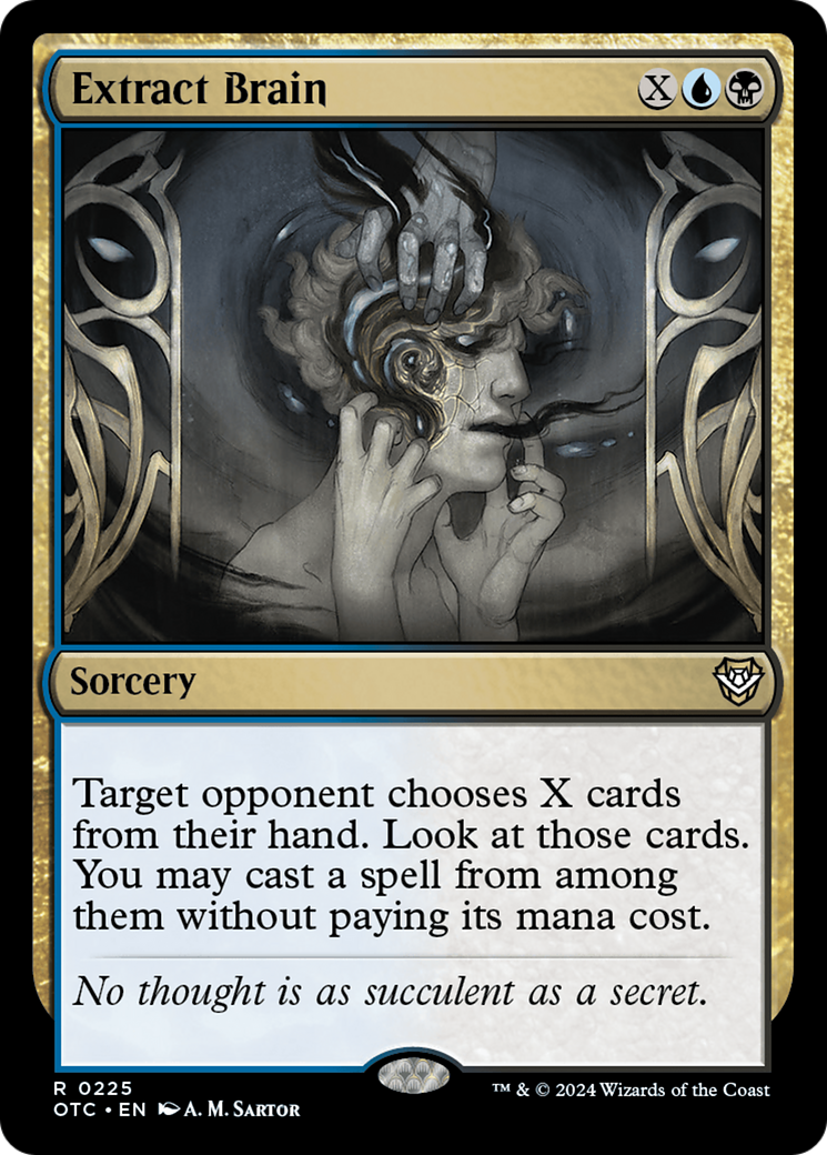 {R} Extract Brain [Outlaws of Thunder Junction Commander][OTC 225]