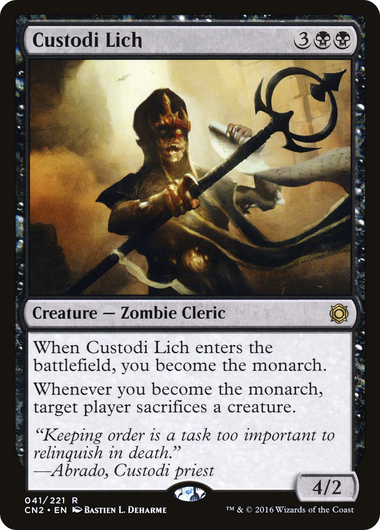 {R} Custodi Lich [Conspiracy: Take the Crown][CN2 041] - Misty Mountain Games